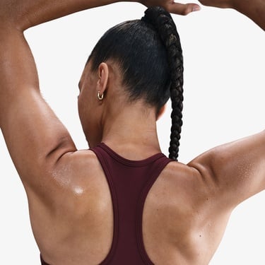  Nike Swoosh Medium Support Kadın Bordo Bra