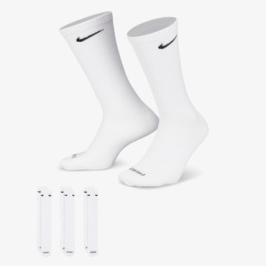  Nike Everyday Plus Lightweight 3' lü Erkek Beyaz Çorap