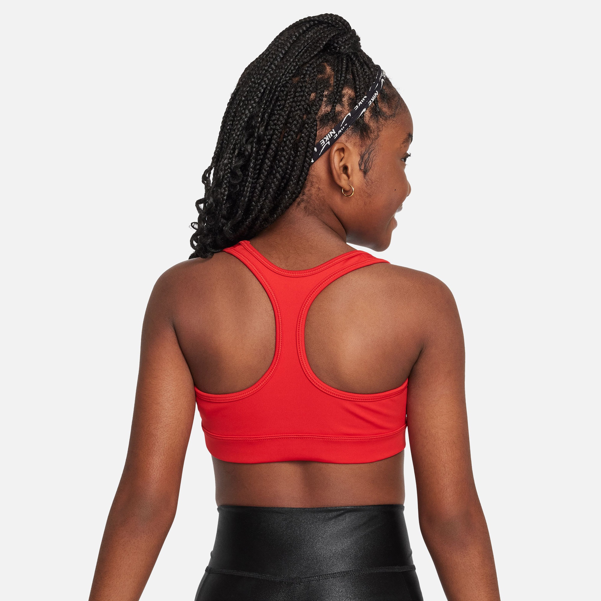 Nike Dri-Fit Swoosh Çocuk Kırmızı Bra