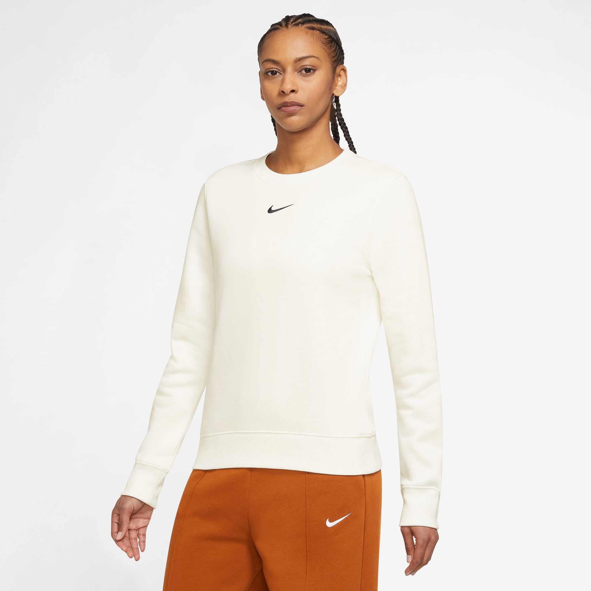 Nike Sportswear Phoenix Fleece Kadın Krem Rengi Sweatshirt
