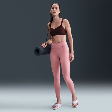 Nike Dri-Fit Zenvy Strappy Kadın Bordo Bra