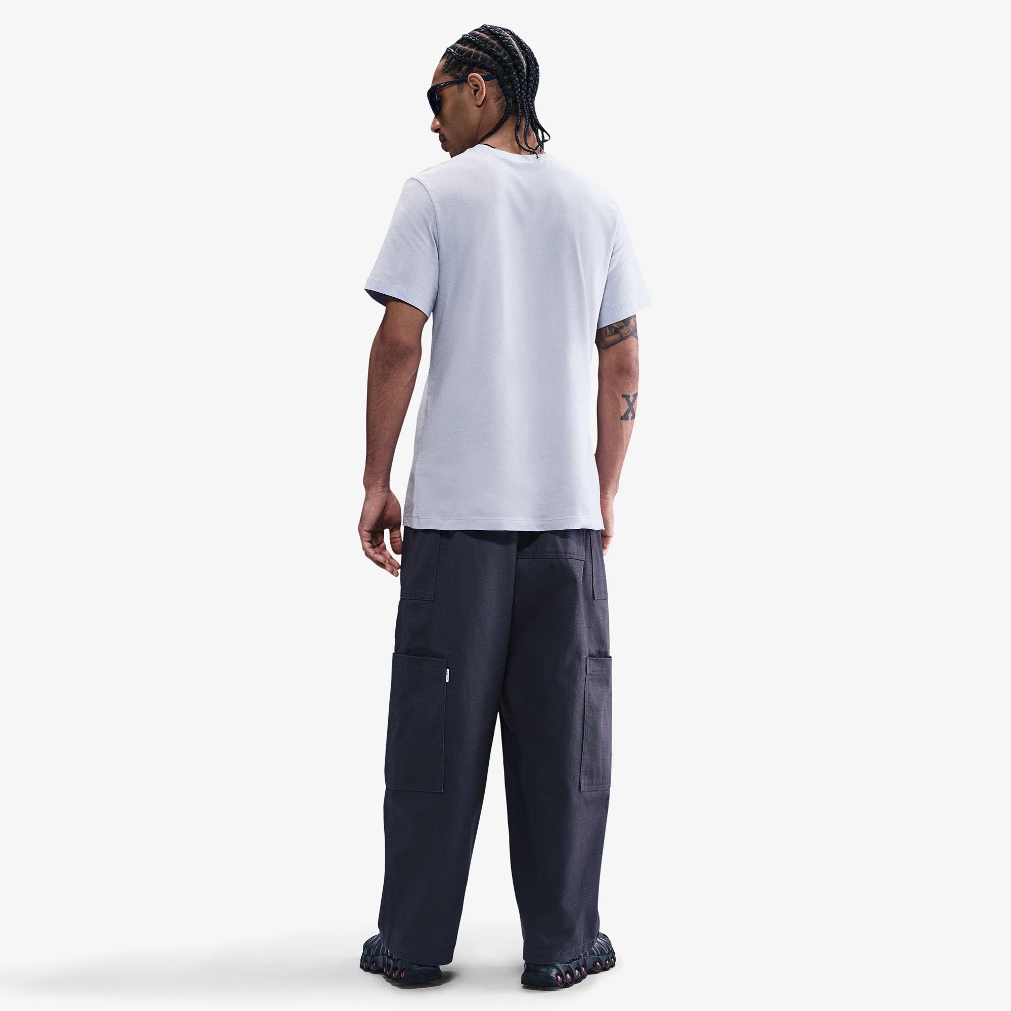 Nike Sportswear Icon Futura Erkek Gri T-Shirt