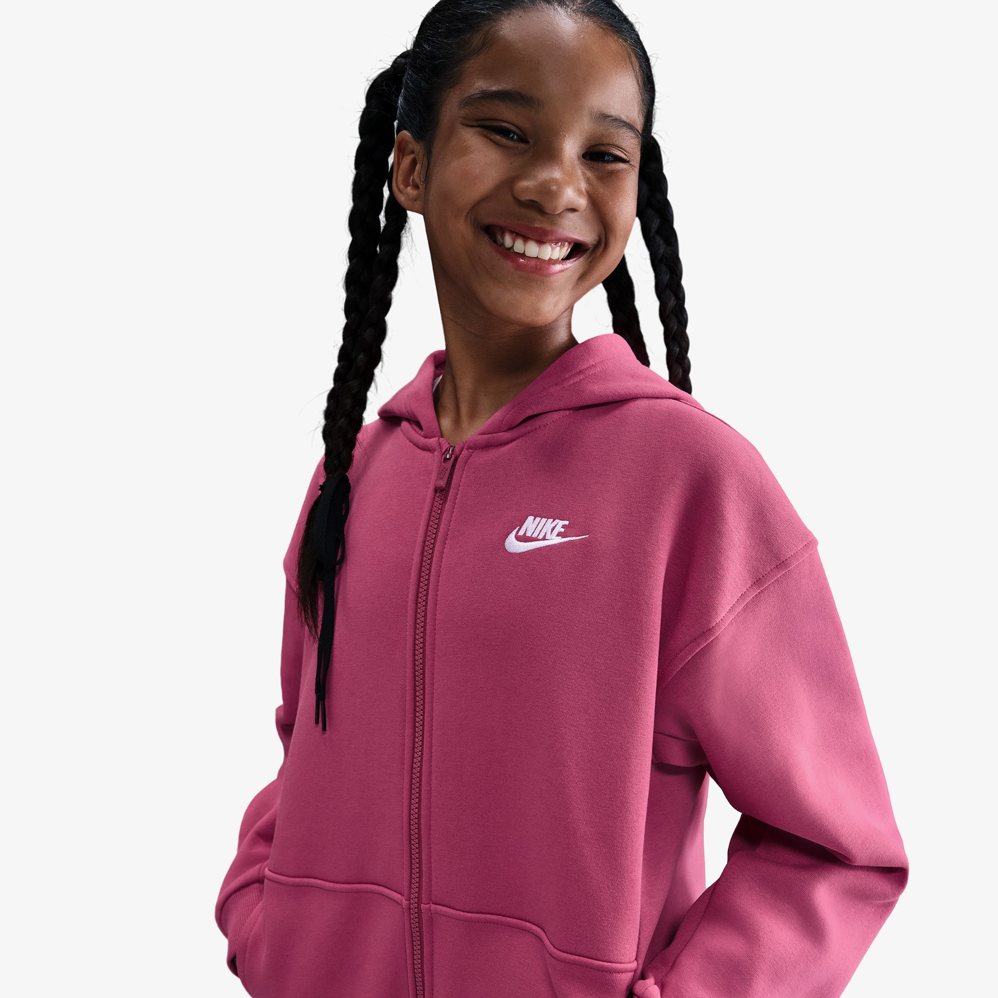 Nike Sportswear Club Fleece Çocuk Pembe Hoodie