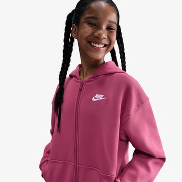  Nike Sportswear Club Fleece Çocuk Pembe Hoodie