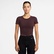 Nike One Fitted Dri-Fit Kadın Bordo Crop T-Shirt