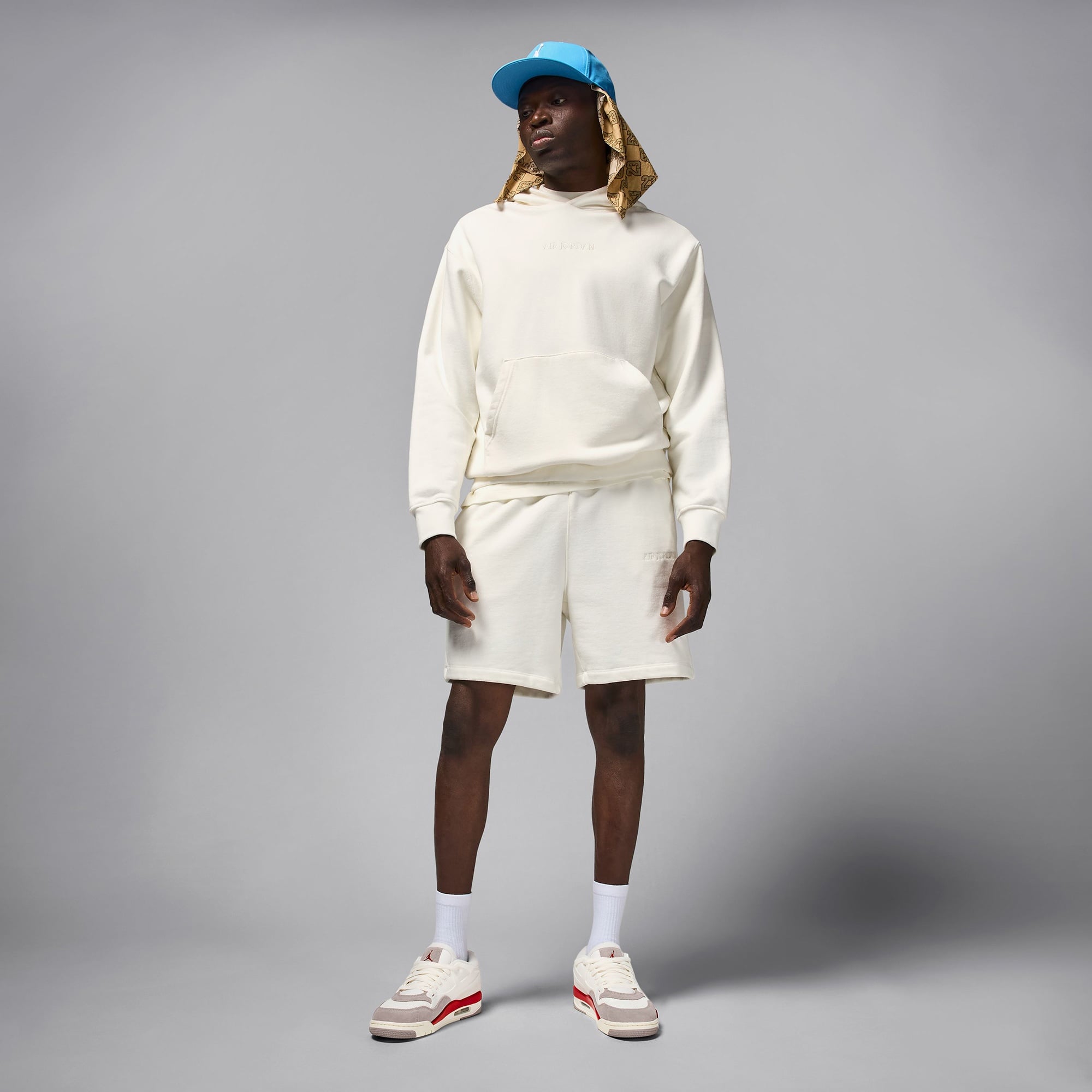 Jordan Air 4 RM Erkek Krem Rengi Spor Ayakkabı