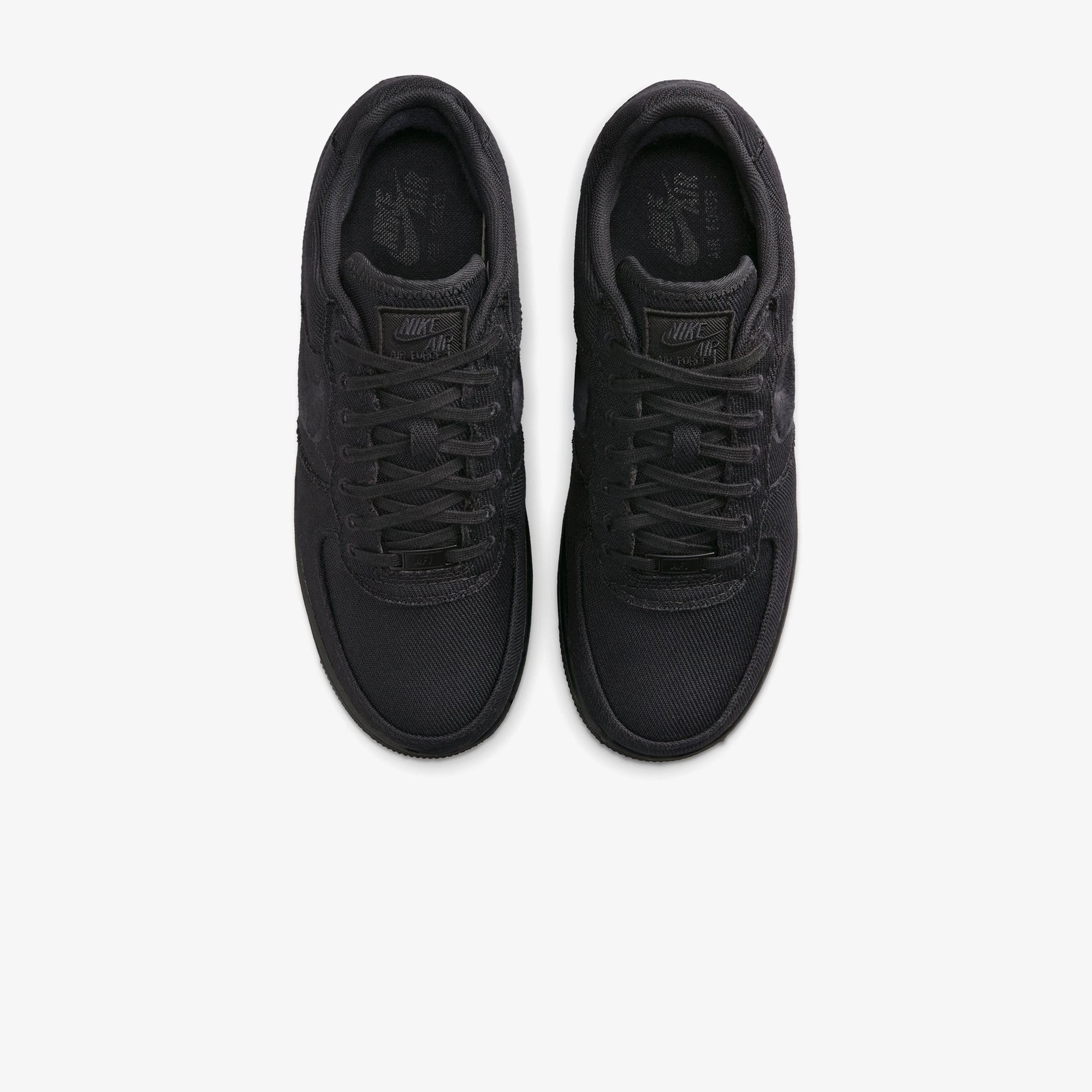 Nike Air Force 1 Low Canvas Erkek Siyah Spor Ayakkabı