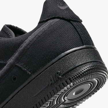  Nike Air Force 1 Low Canvas Erkek Siyah Spor Ayakkabı