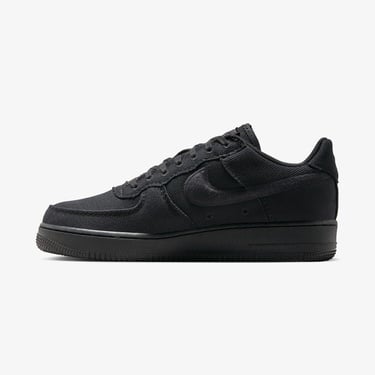  Nike Air Force 1 Low Canvas Erkek Siyah Spor Ayakkabı