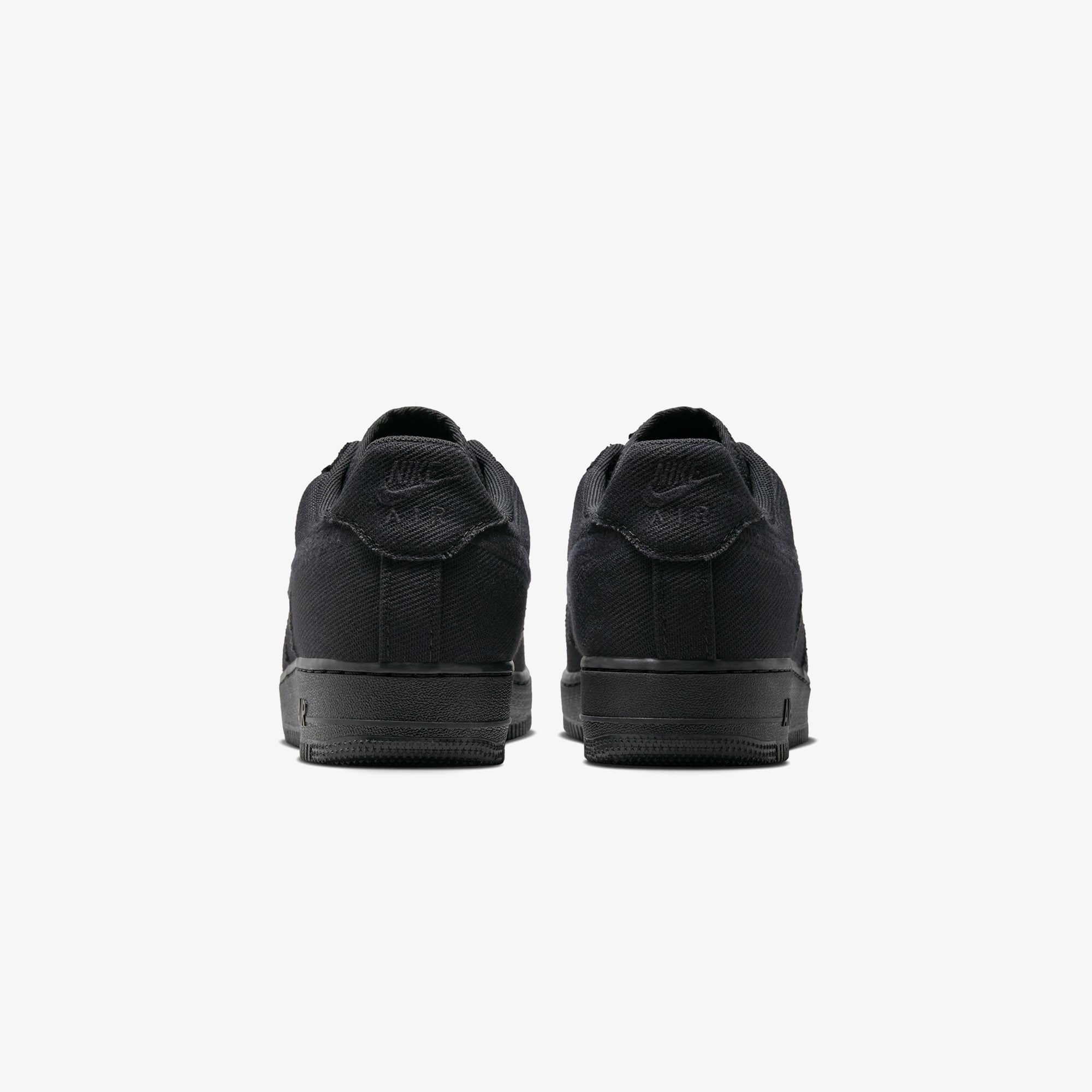 Nike Air Force 1 Low Canvas Erkek Siyah Spor Ayakkabı