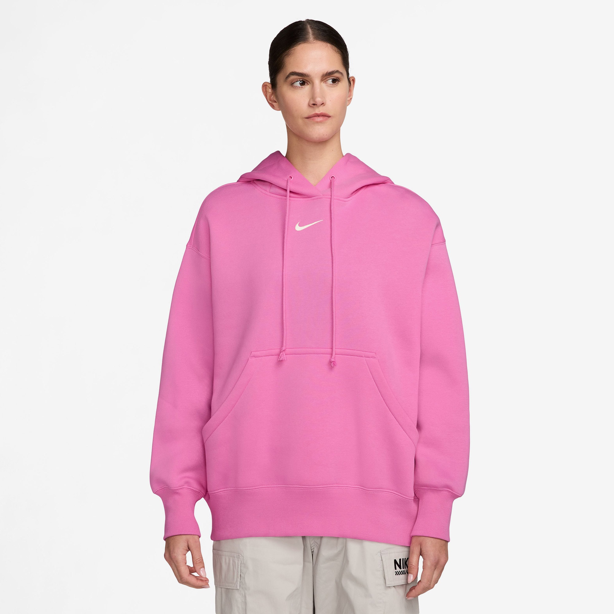 Nike Sportswear Phoenix Fleece Kadın Pembe Sweatshirt