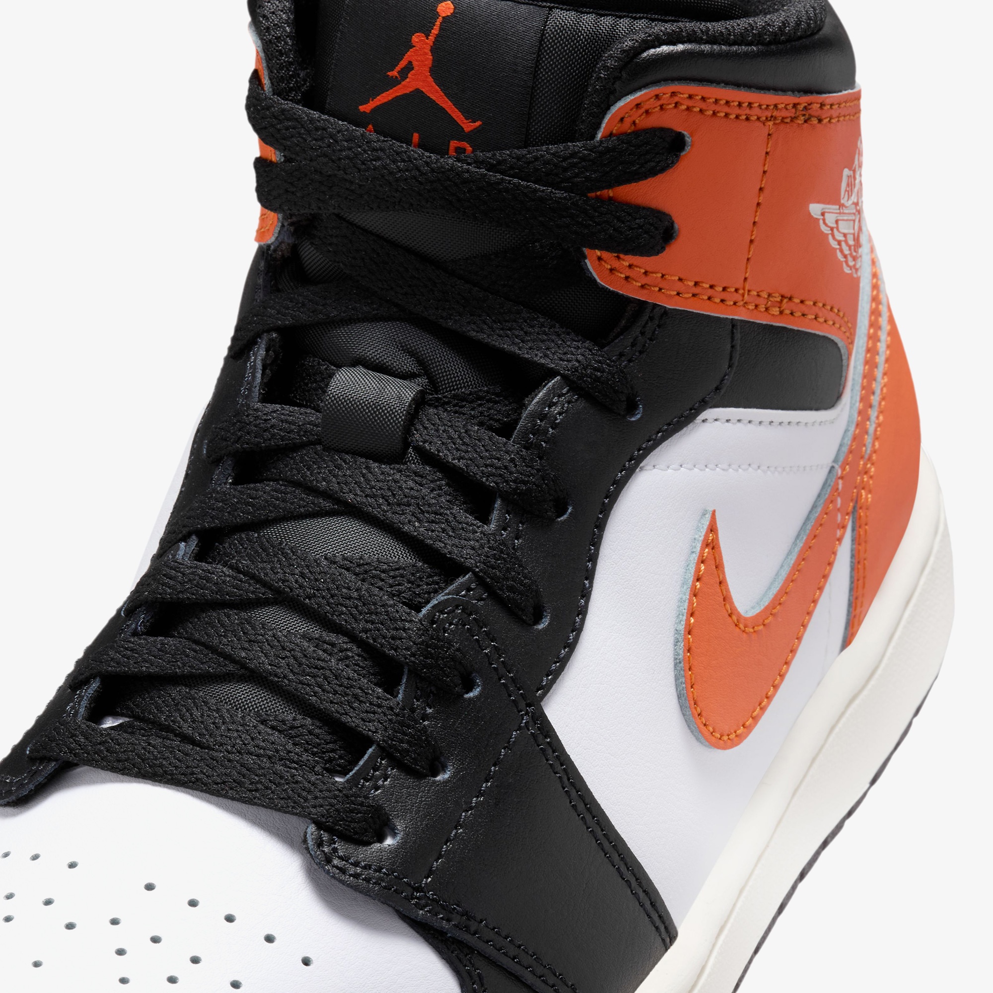 Jordan Air 1 Mid Erkek Turuncu Spor Ayakkabı