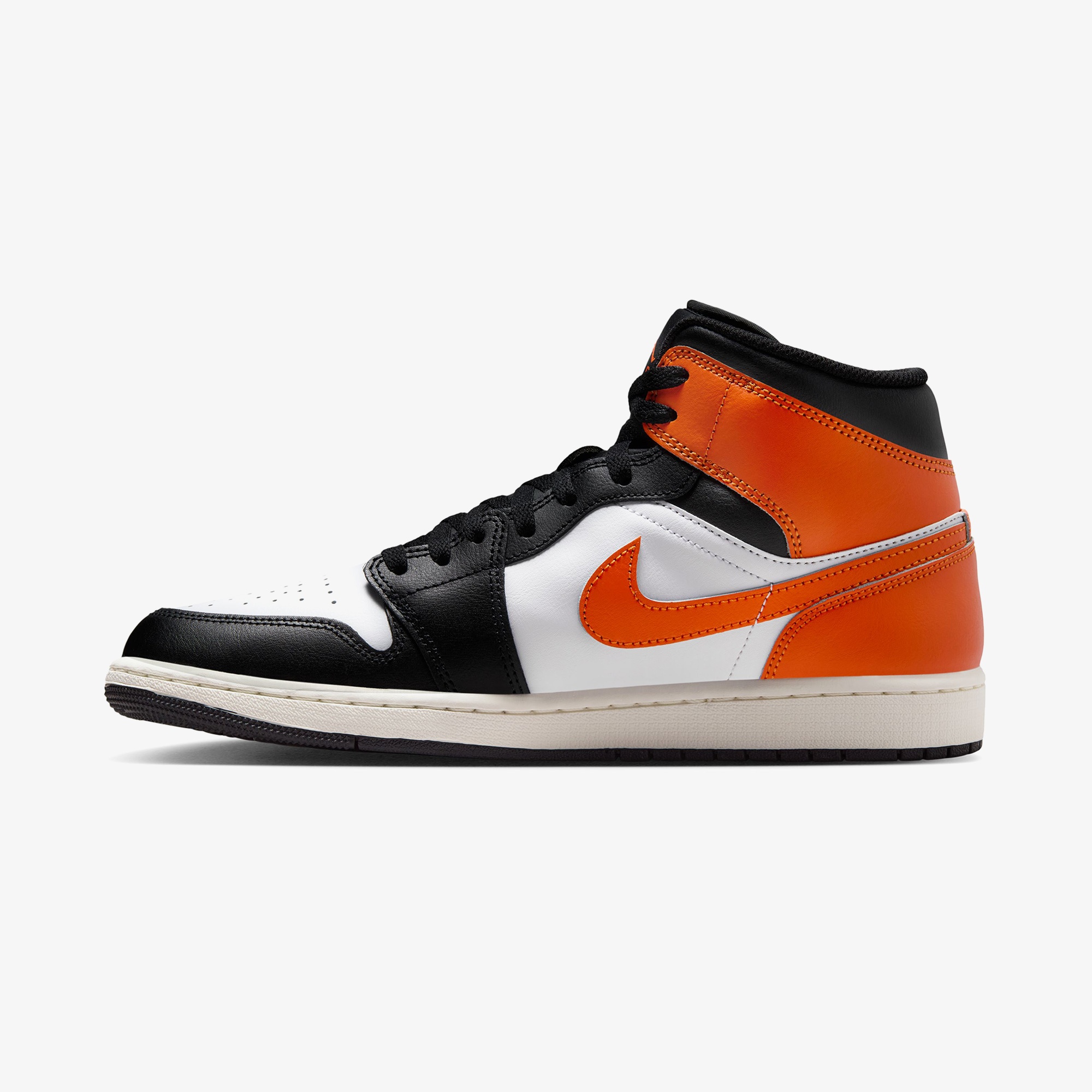 Jordan Air 1 Mid Erkek Turuncu Spor Ayakkabı