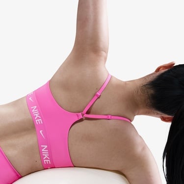  Nike Dri-Fit Indy Light Support Kadın Pembe Bra