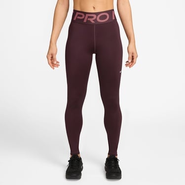  Nike Pro Sculpt Dri-Fit Kadın Bordo Tayt