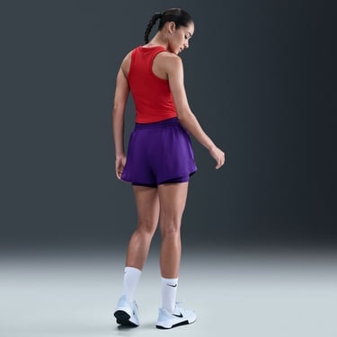  Nike One Dri-Fit 8 cm Kadın Mor Şort