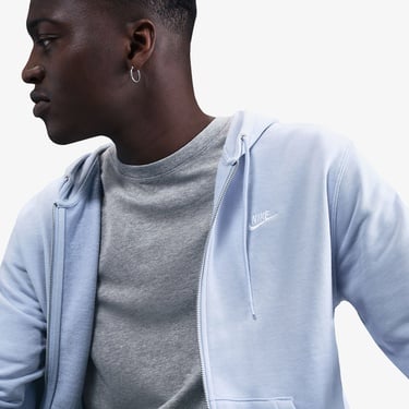  Nike Club Fleece Erkek Gri Hoodie