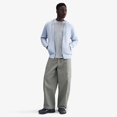  Nike Club Fleece Erkek Gri Hoodie