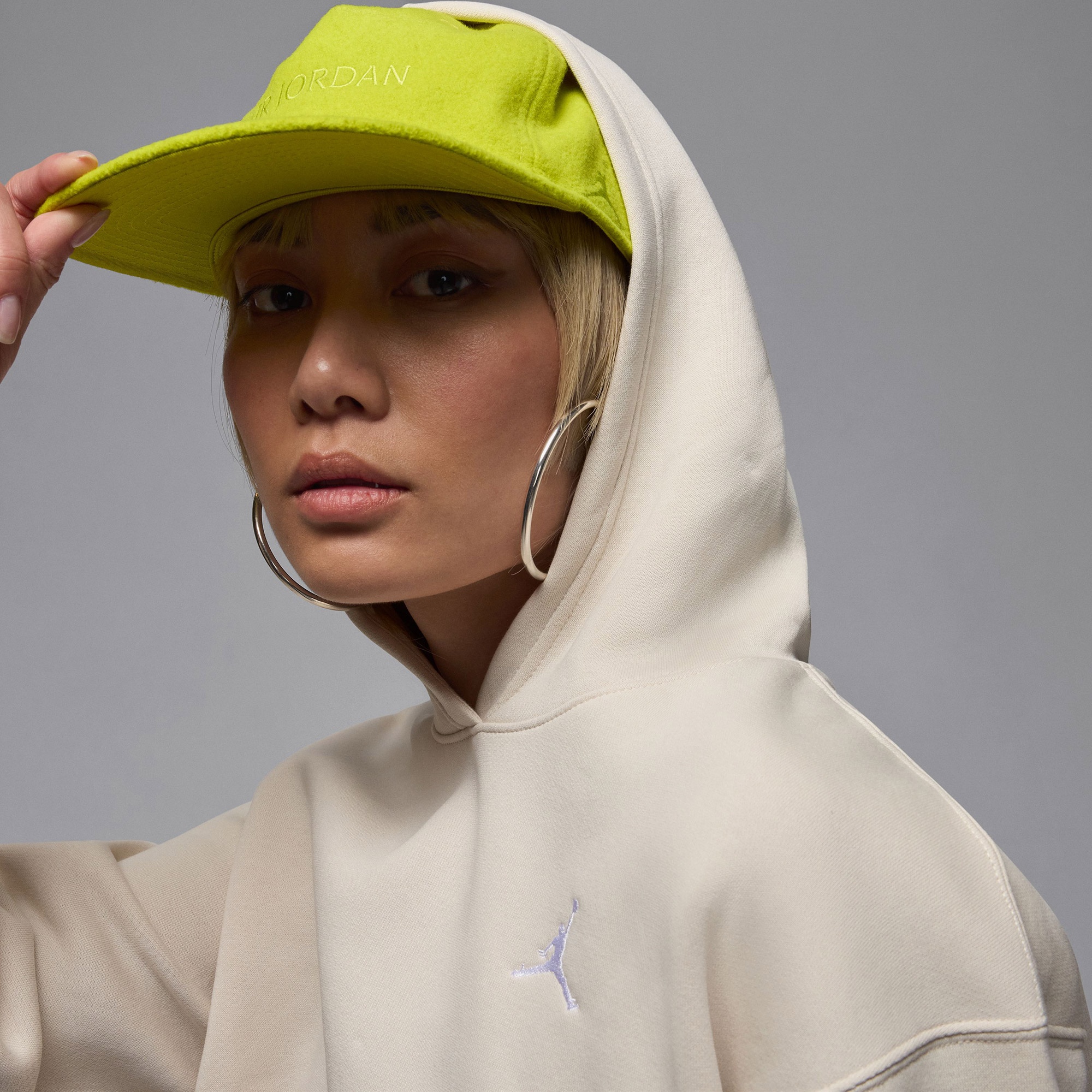 Jordan Brooklyn Fleece Kadın Bej Sweatshirt