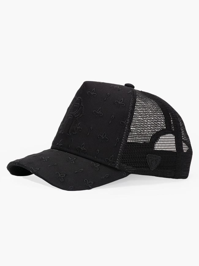  RustandRich Kadın Erkek Siyah Trucker Şapka-Premium Collection-Regalia
