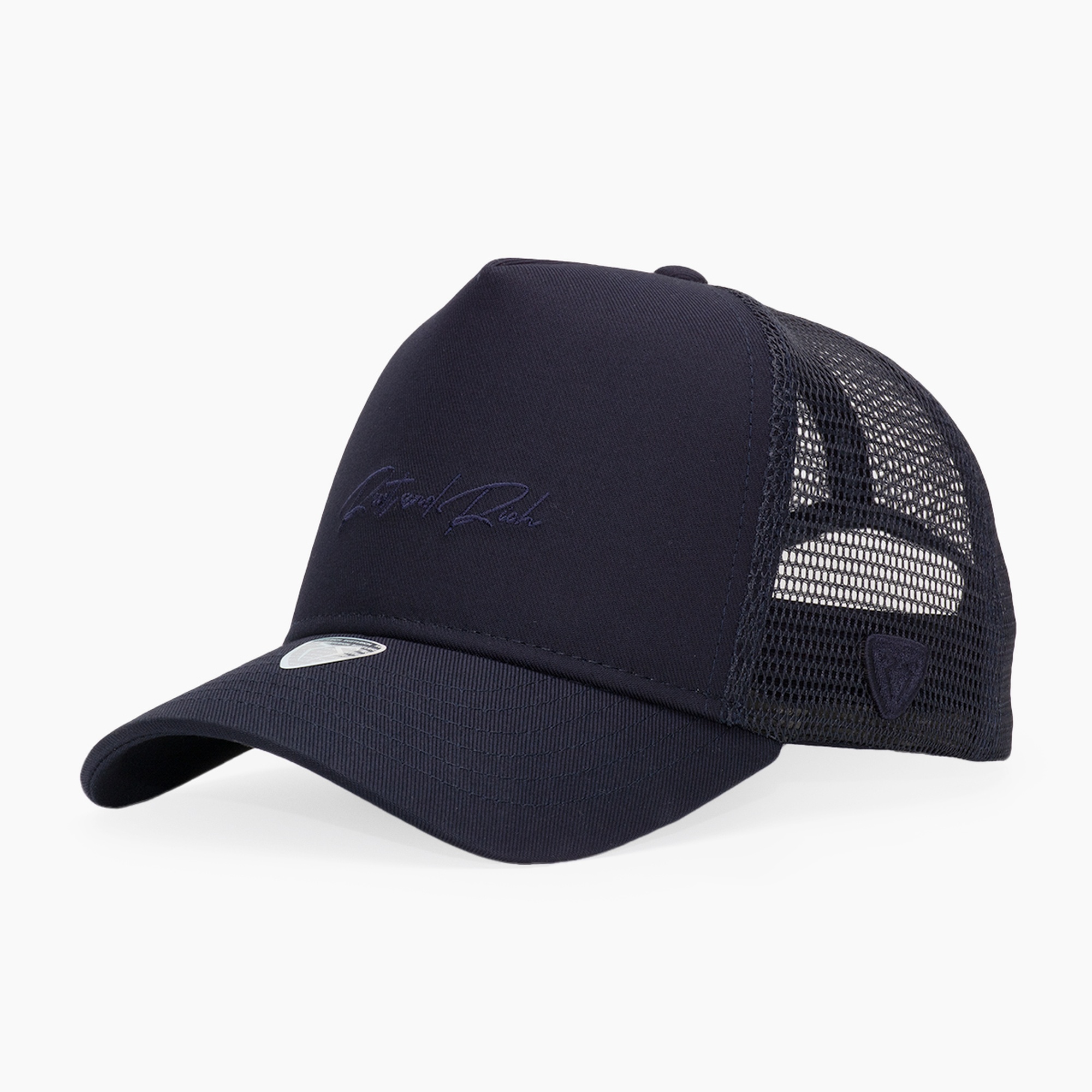 RustandRich Kadın Erkek Lacivert Trucker Şapka-Timeless Collection-Casual