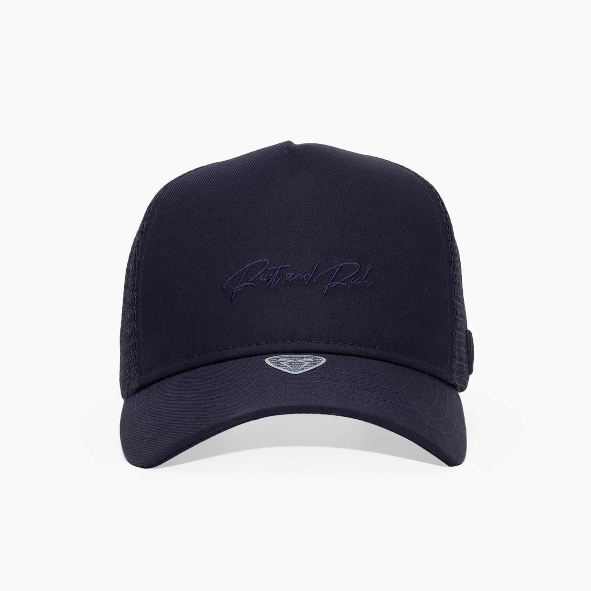 RustandRich Kadın Erkek Lacivert Trucker Şapka-Timeless Collection-Casual
