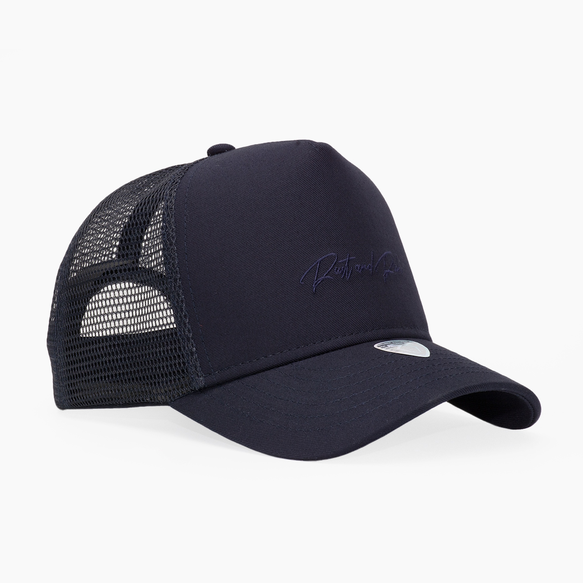 RustandRich Kadın Erkek Lacivert Trucker Şapka-Timeless Collection-Casual