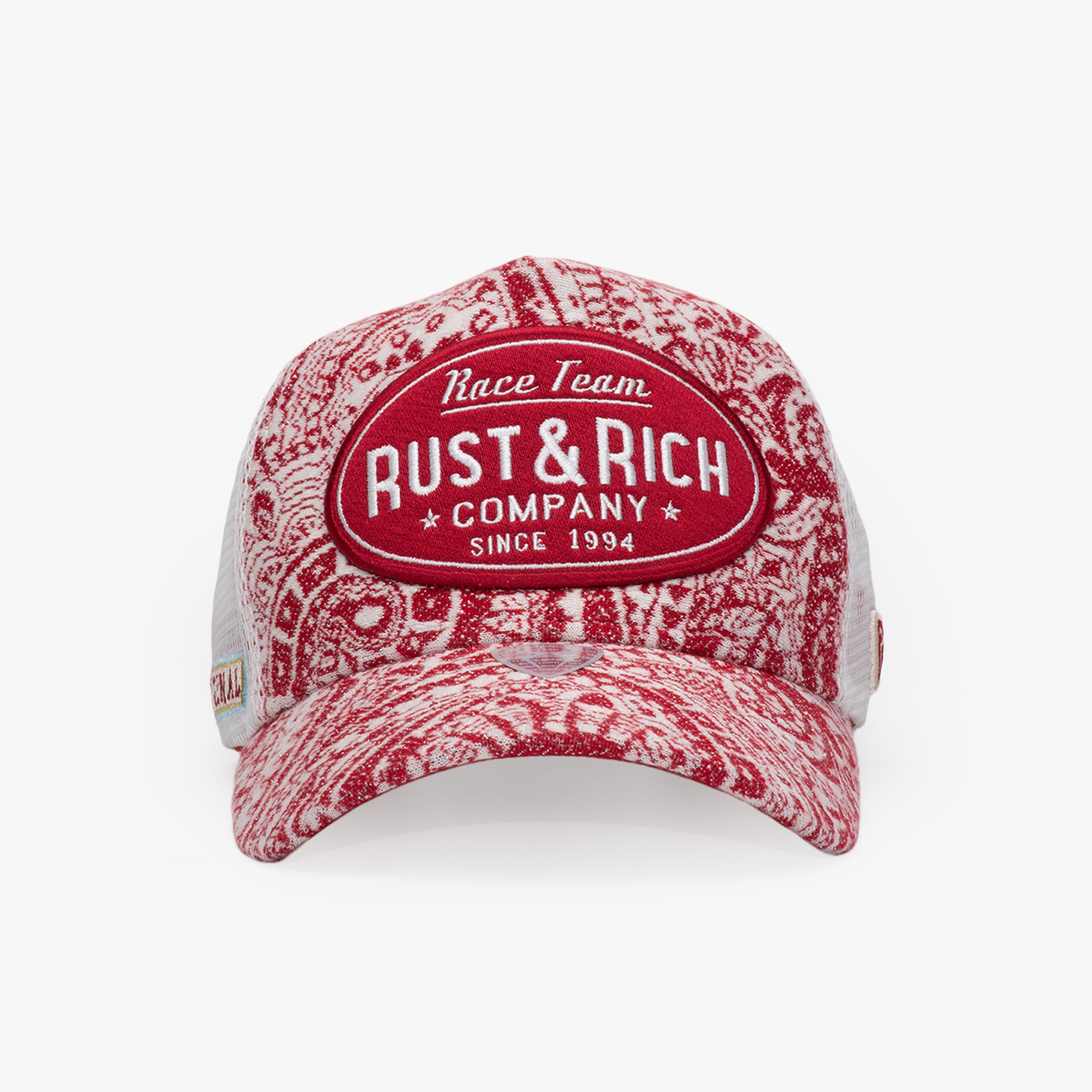 RustandRich Kadın Erkek Bordo Trucker Şapka-Premium Collection-Vintage Race