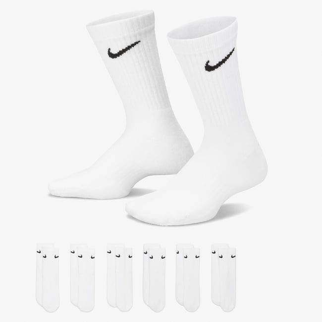  Nike Everyday Cush 6' lı Çocuk Beyaz Çorap