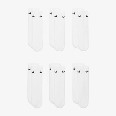  Nike Everyday Cush 6' lı Çocuk Beyaz Çorap