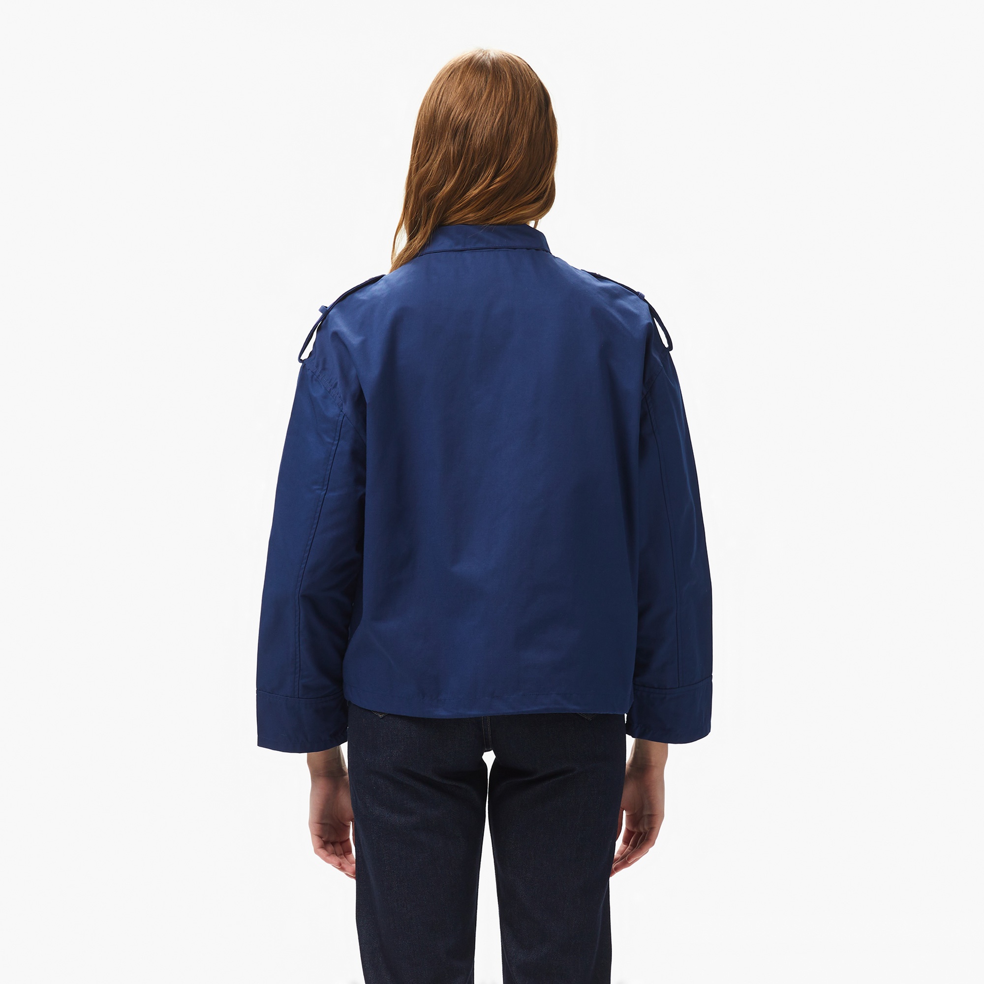 Nautica Kadın Lacivert Regular Fit Dik Yaka Mont