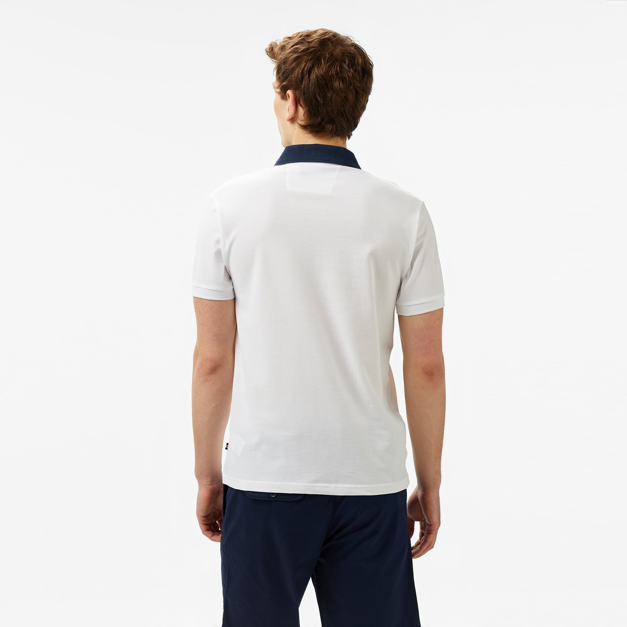 Nautica Erkek Beyaz Classic Fit Polo Yaka T-Shirt