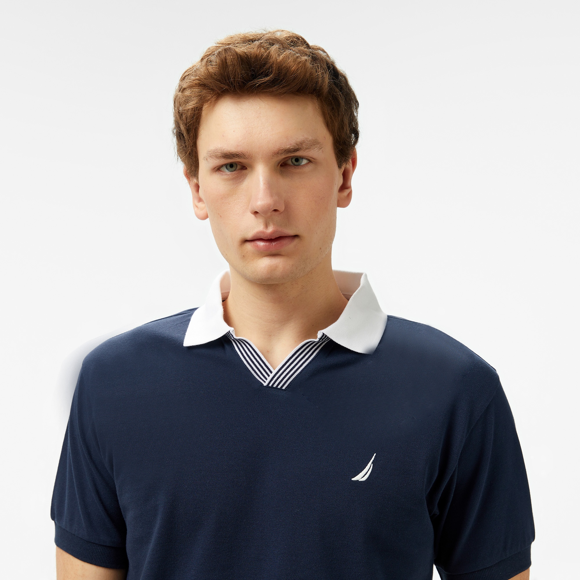 Nautica Erkek Lacivert Classic Fit Polo Yaka T-Shirt