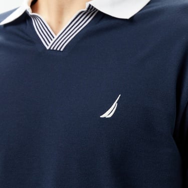  Nautica Erkek Lacivert Classic Fit Polo Yaka T-Shirt
