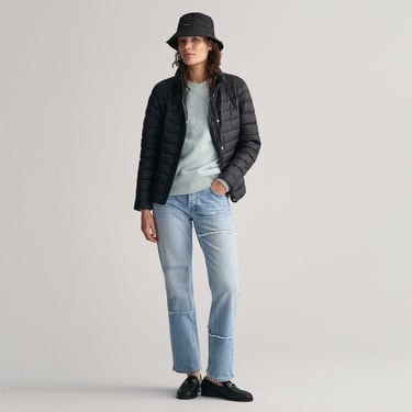  GANT Kadın Siyah Dik Yaka Kapitone Mont