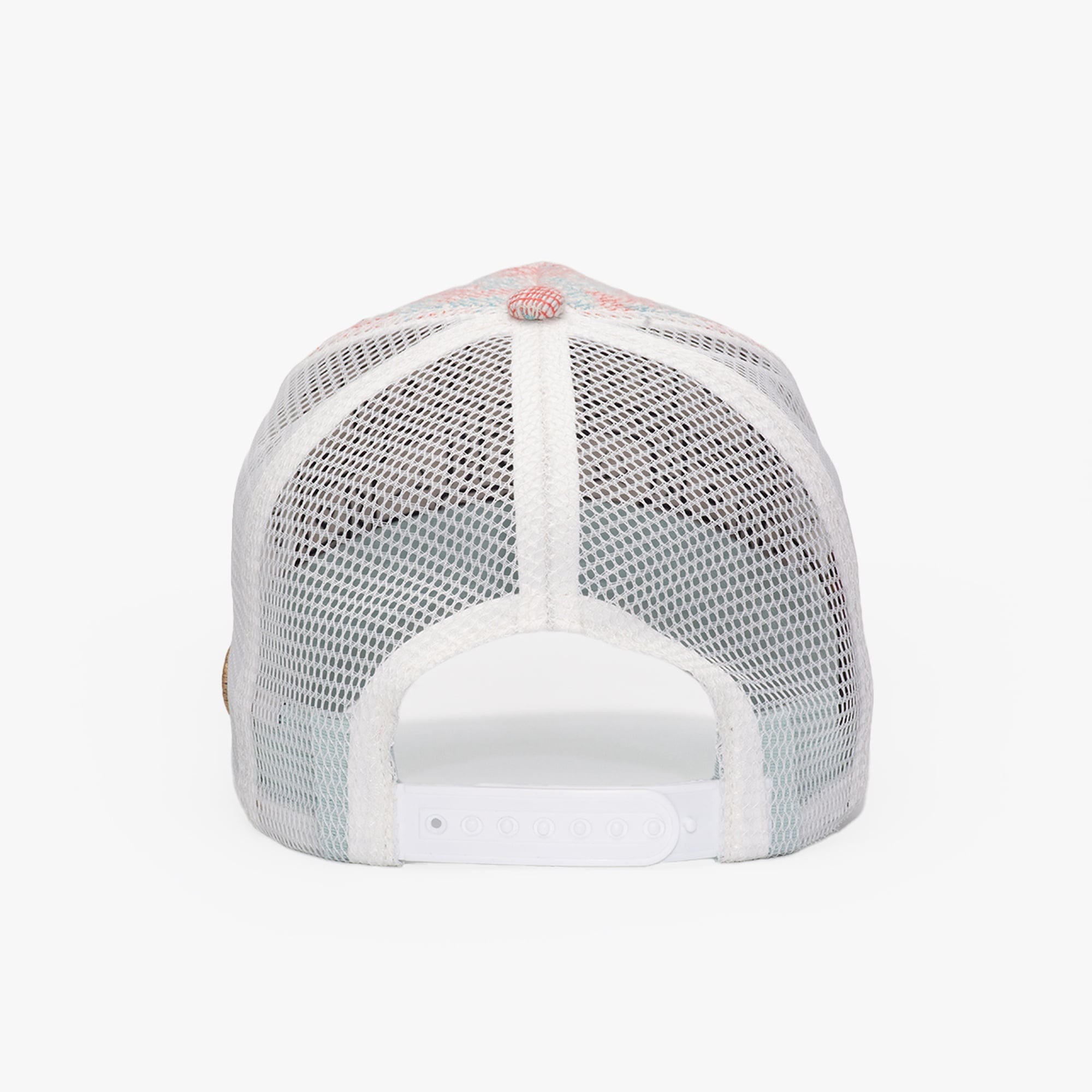 RustandRich Kadın Erkek Beyaz Trucker Şapka-City's Collection-Santa Monica