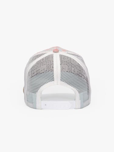  RustandRich Kadın Erkek Beyaz Trucker Şapka-City's Collection-Santa Monica