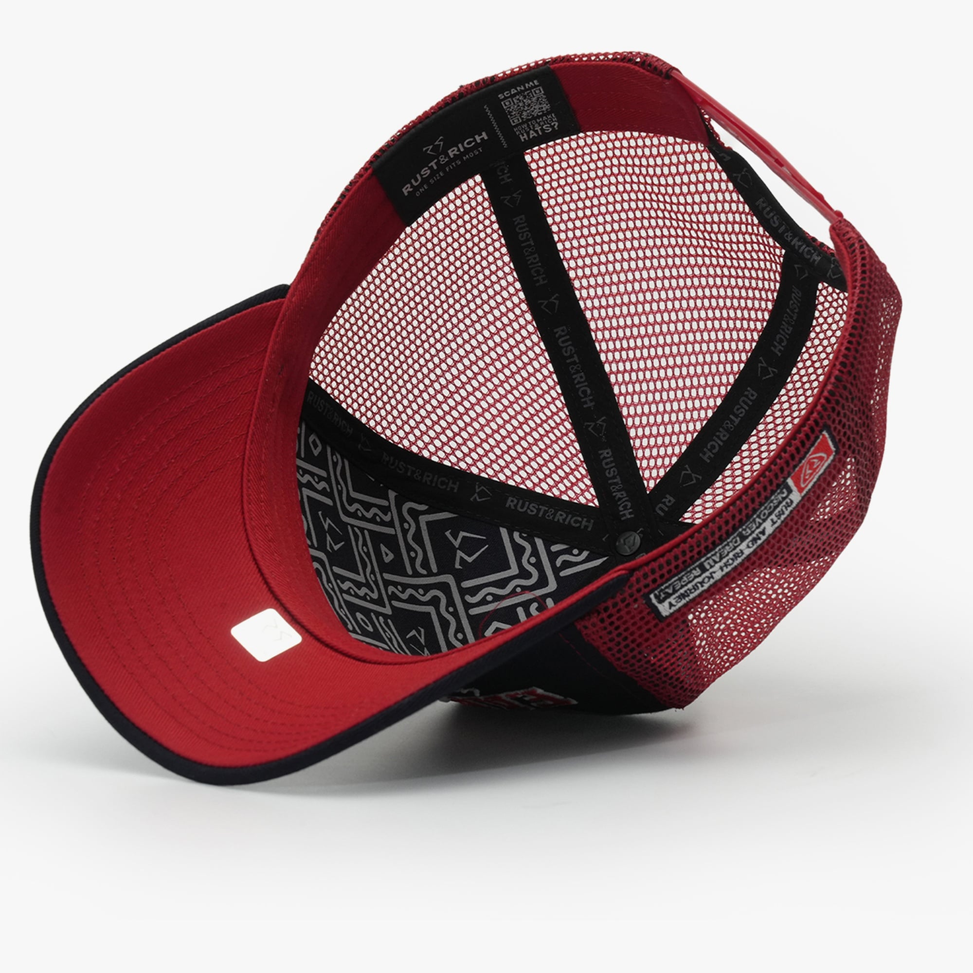 RustandRich Kadın Erkek Lacivert Trucker Şapka-Space Collection-Earthling