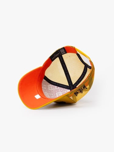  RustandRich Kadın Erkek Sarı Trucker Şapka-Urban Collection-Rusty Crown