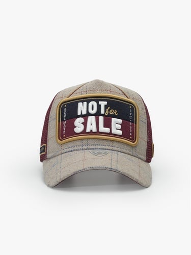  RustandRich Kadın Erkek Bordo Trucker Şapka-Motto Collection-Not For Sale