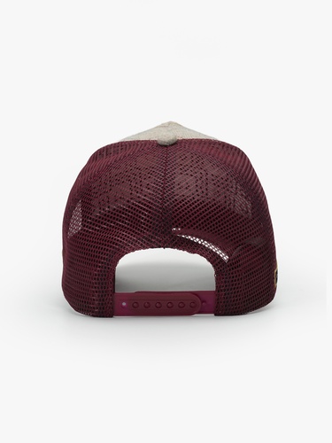 RustandRich Kadın Erkek Bordo Trucker Şapka-Motto Collection-Not For Sale
