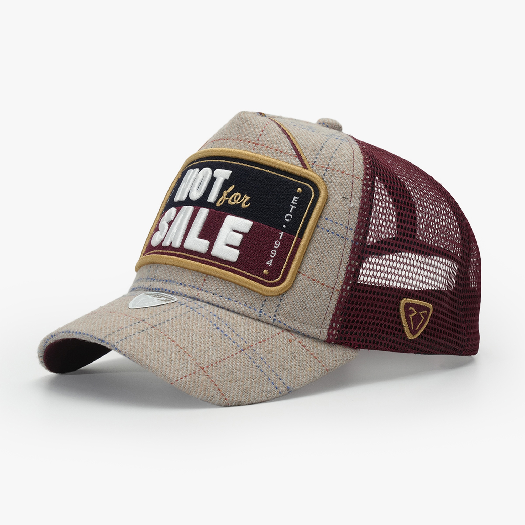 RustandRich Kadın Erkek Bordo Trucker Şapka-Motto Collection-Not For Sale