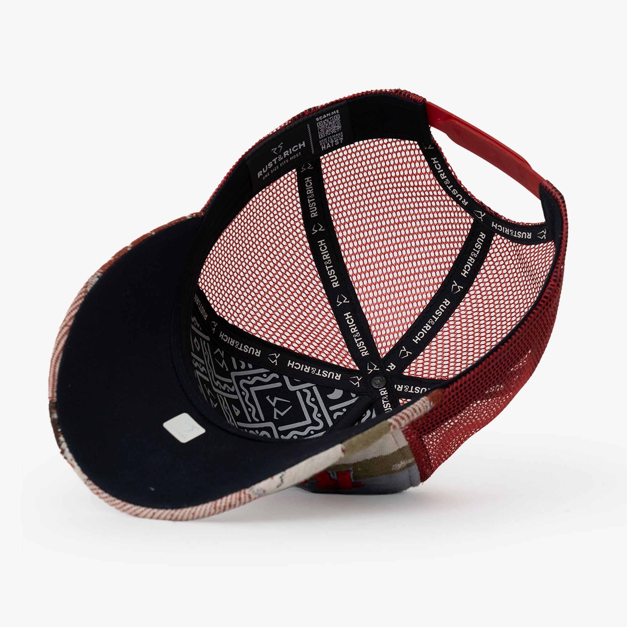 RustandRich Kadın Erkek Renkli Trucker Şapka-Gypsy Collection-Rustwork