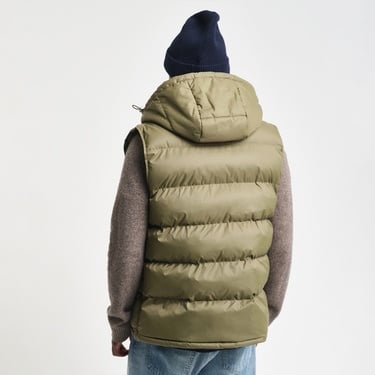  GANT Erkek Yeşil Regular Fit Kapüşonlu Yelek