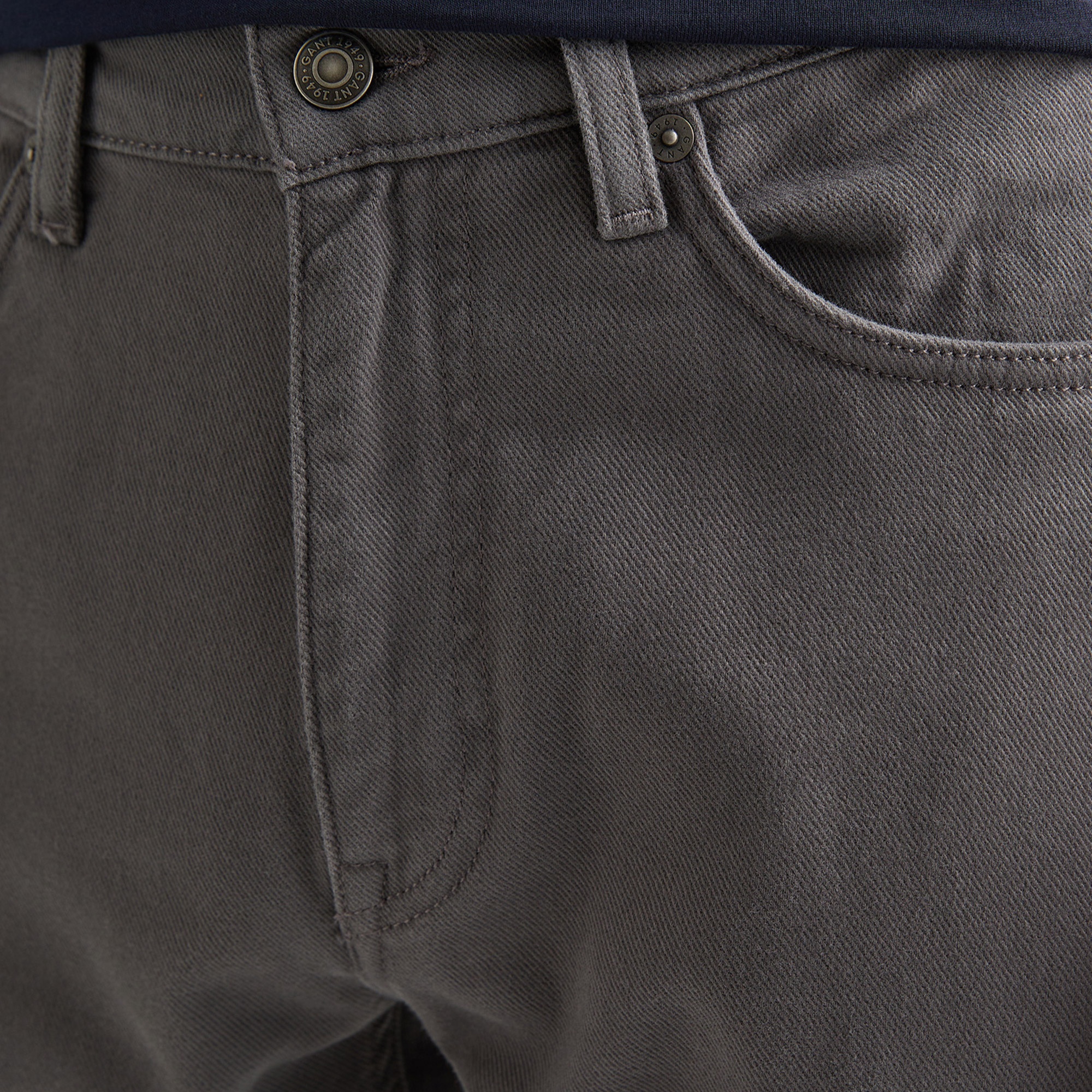 GANT Erkek Gri Regular Fit Pantolon