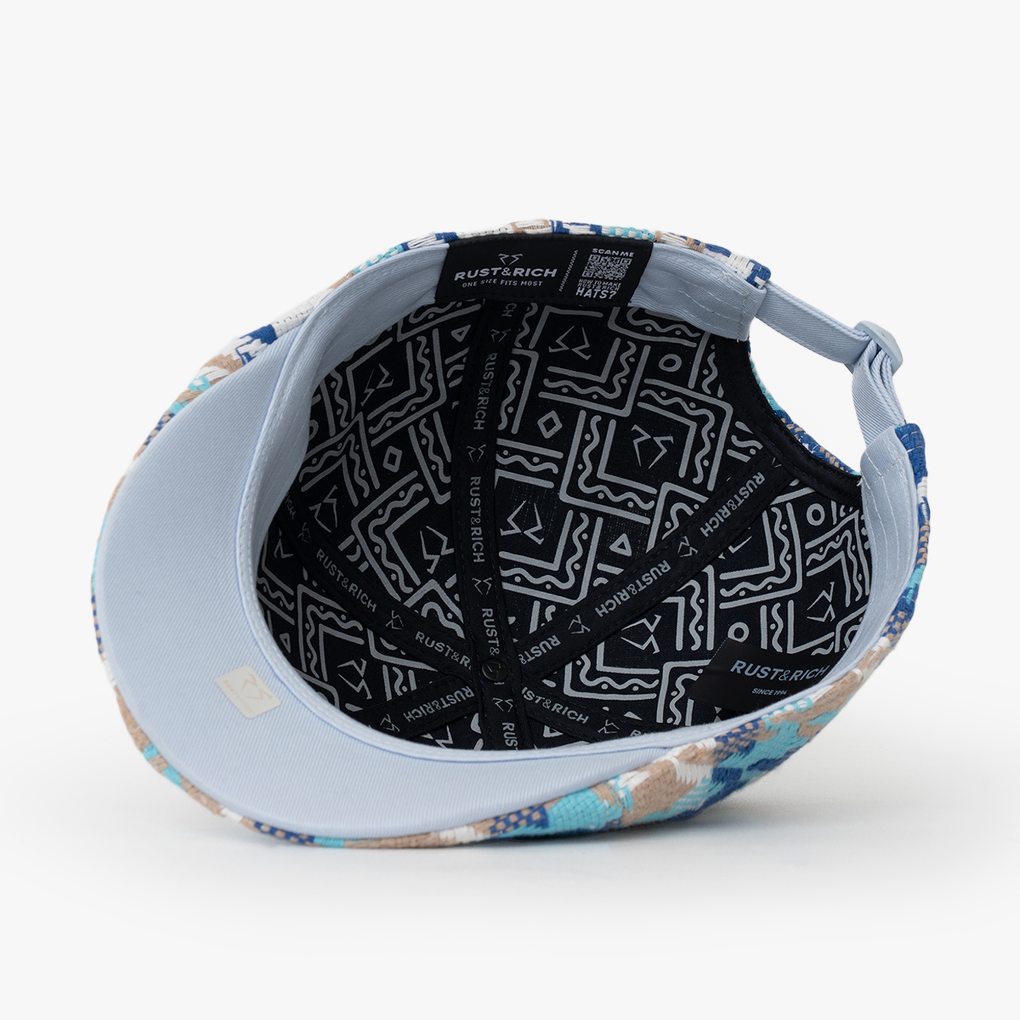 RustandRich Kadın Erkek Mavi Casket Şapka-Urban Collection-Born In Earth