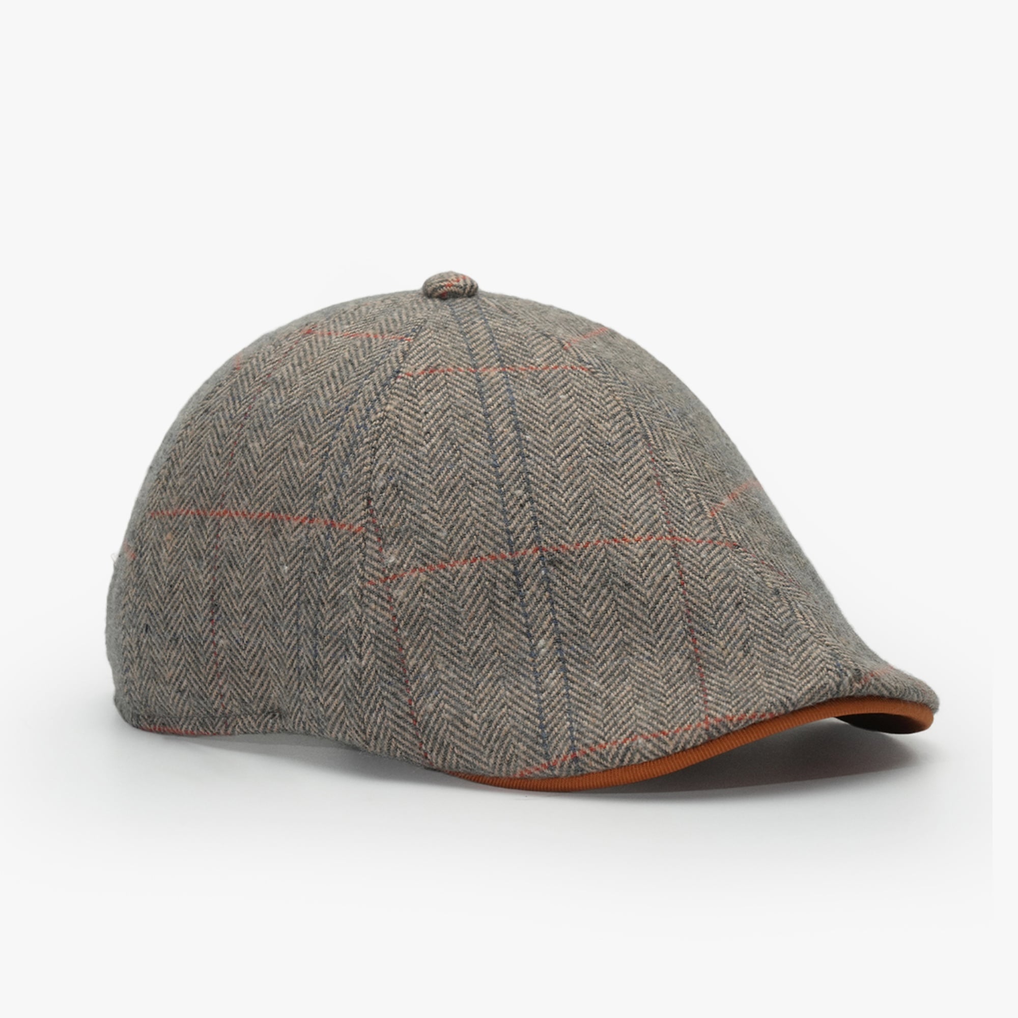 RustandRich Kadın Erkek Gri Casket Şapka-Premium Collection-Royalty
