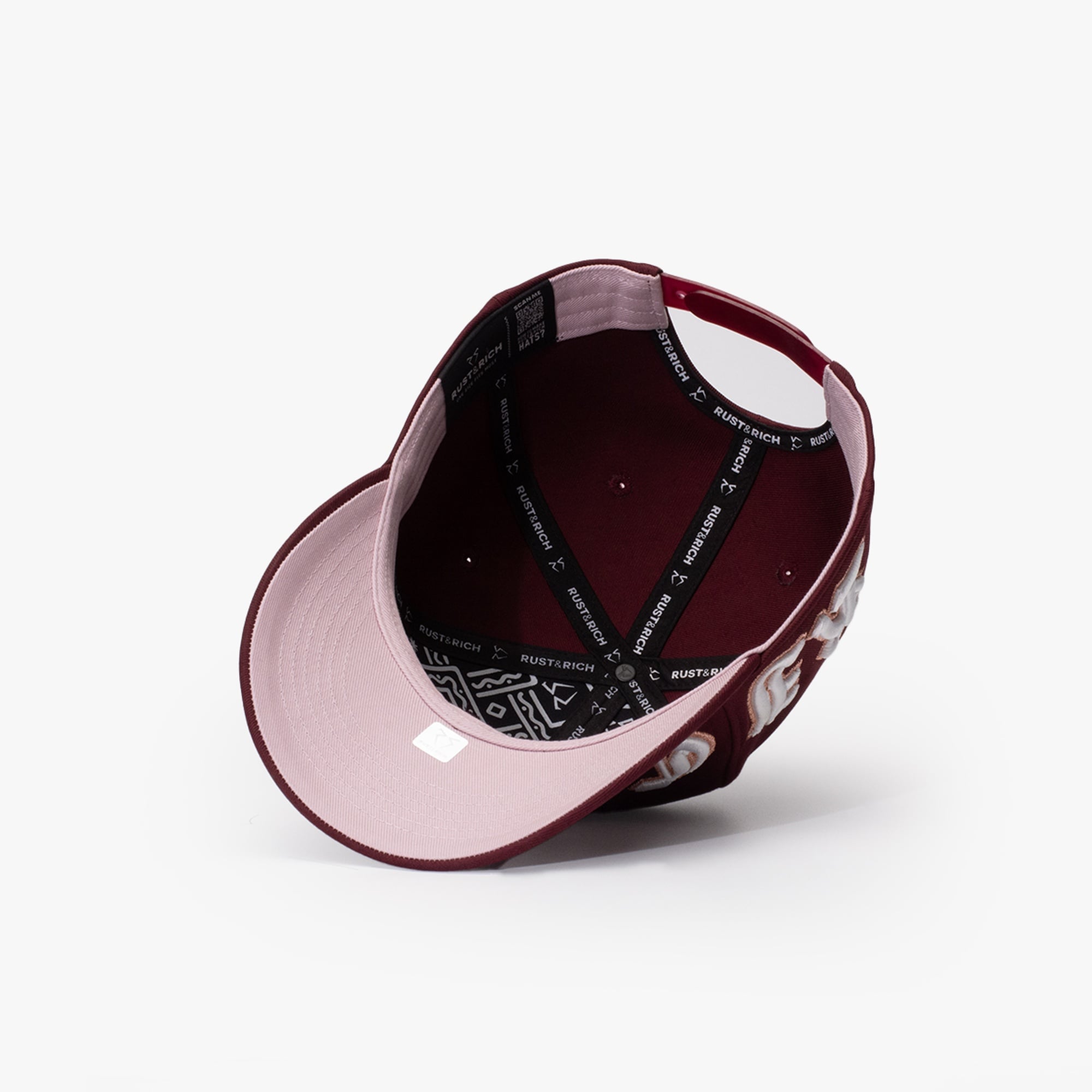 RustandRich Kadın Erkek Bordo Baseball Şapka-Urban Collection-Gothic