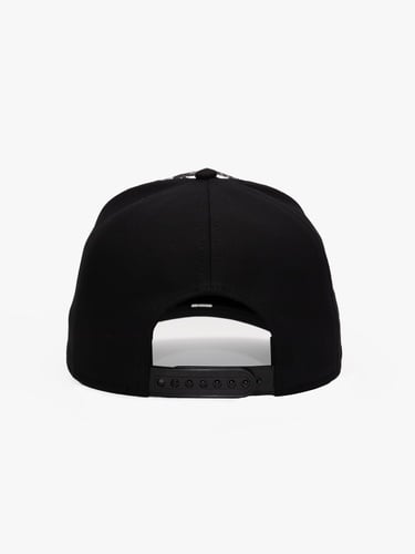  RustandRich Kadın Erkek Siyah/Beyaz Baseball Şapka-Curved Visor-Art Collection-Doodle Monkey