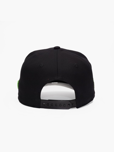  RustandRich Kadın Erkek Siyah Baseball Şapka-Curved Visor-Art Collection-Doodle